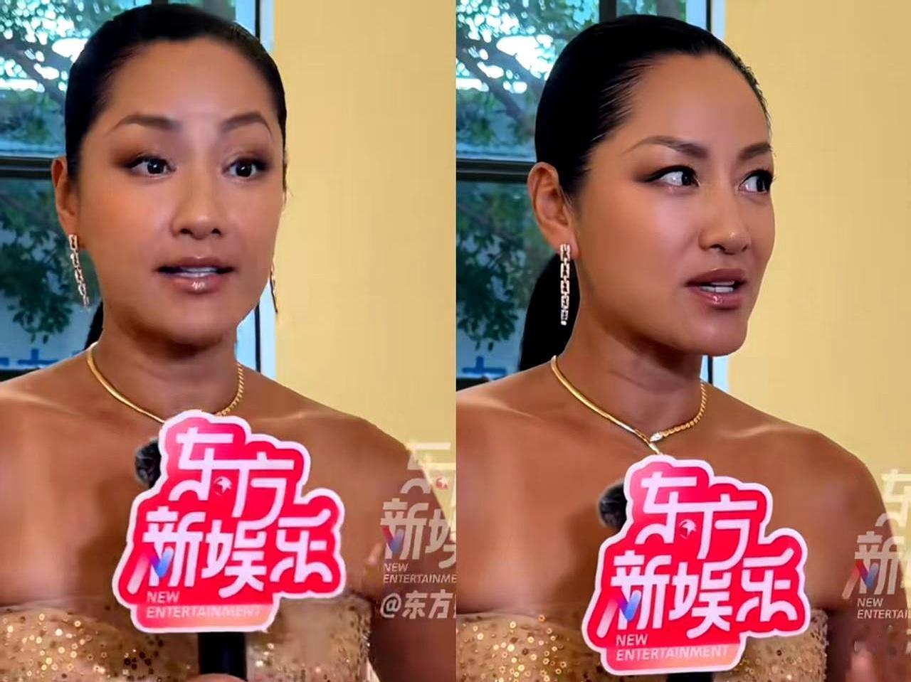 55岁的瞿颖真的太“不对劲”了，这眼神哪像个年过半百的人啊？最近刷到她的近照，