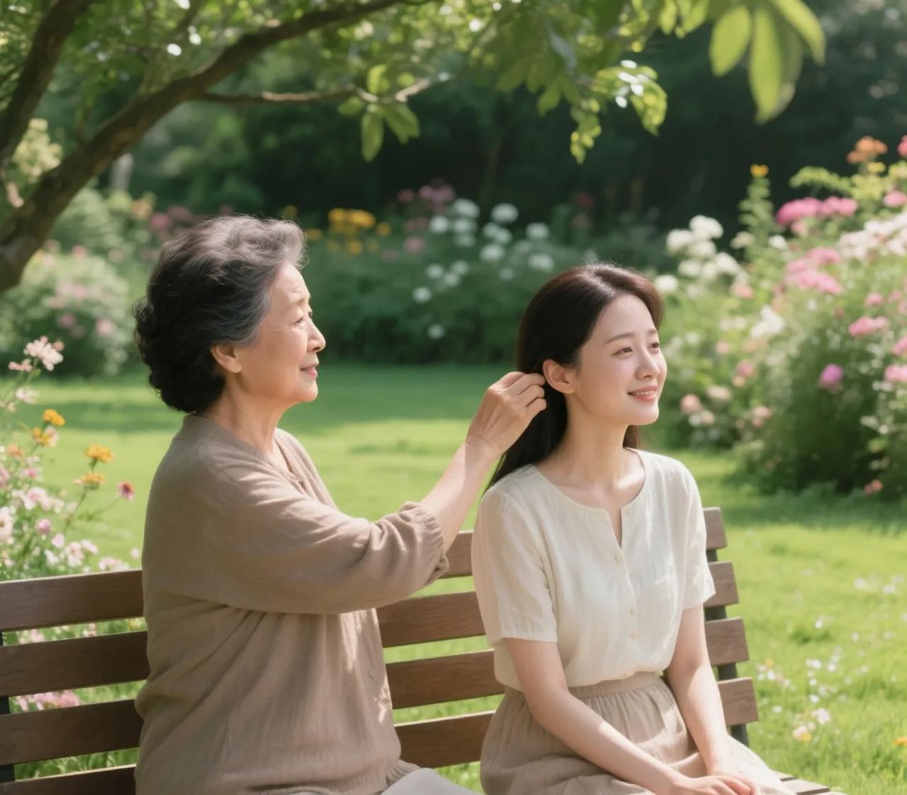 我婆婆有闺女的话，你就一下子能明白了，你是婆婆说把你当闺女看，那也是不可能的。