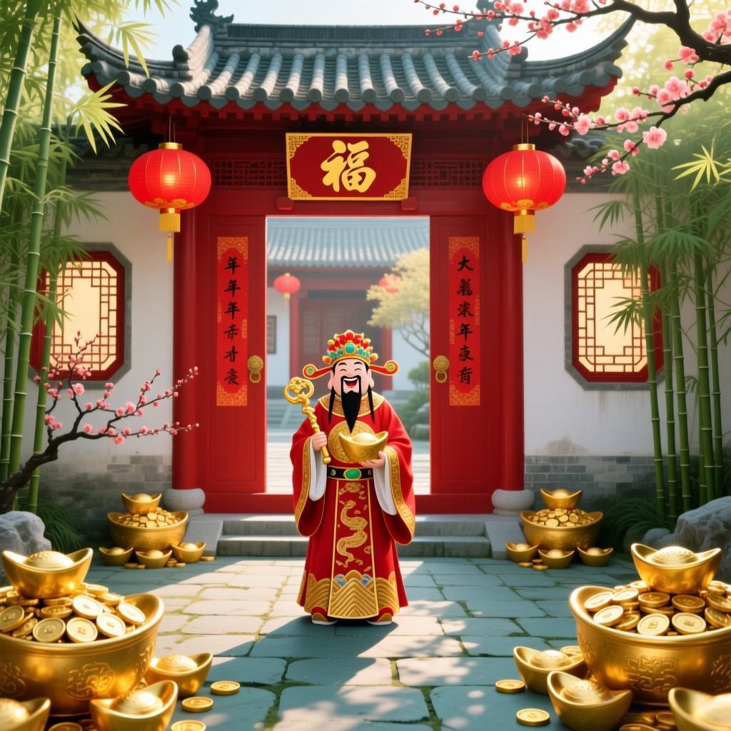 正月初五迎财神：2026马年接财指南，做对这几件事财运一整年正月初五，俗称“