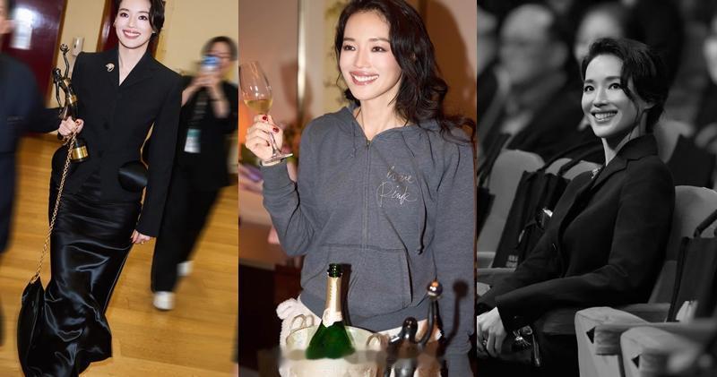 50岁舒淇凭《女孩》夺得新晋导演与老公冯德伦甜蜜放闪日前刚庆祝50岁生日的舒淇