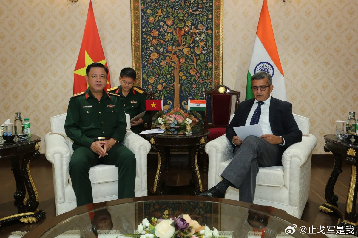 印度越南国防高官，在金砖峰会期间讨论战略伙伴与印太安全2026年9月14日，据印