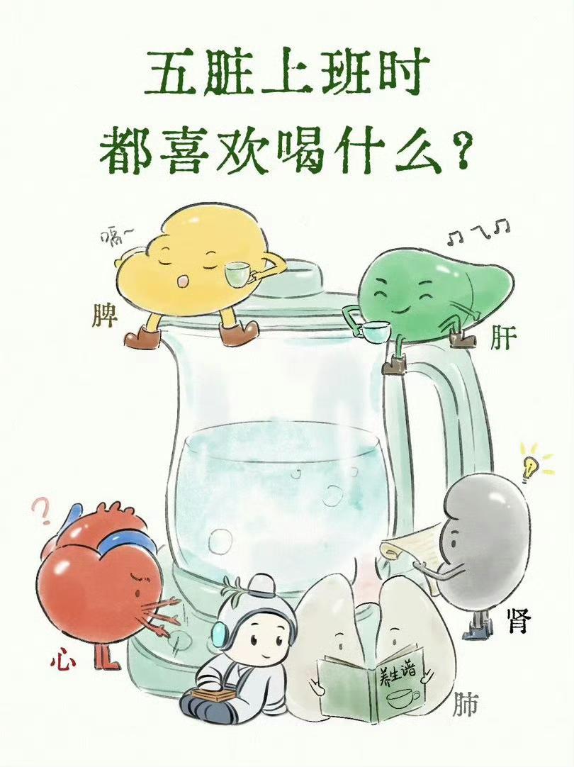 五脏各有所喜！看看我们的脏腑爱吃什么🥣中医讲五味入五脏，肝心脾肺肾，每一