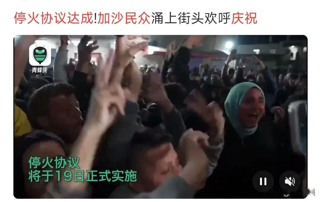 加沙民众庆祝停火协议。戳破了哪些人之前散播的谎言？1，说加沙民众非常支持哈马斯