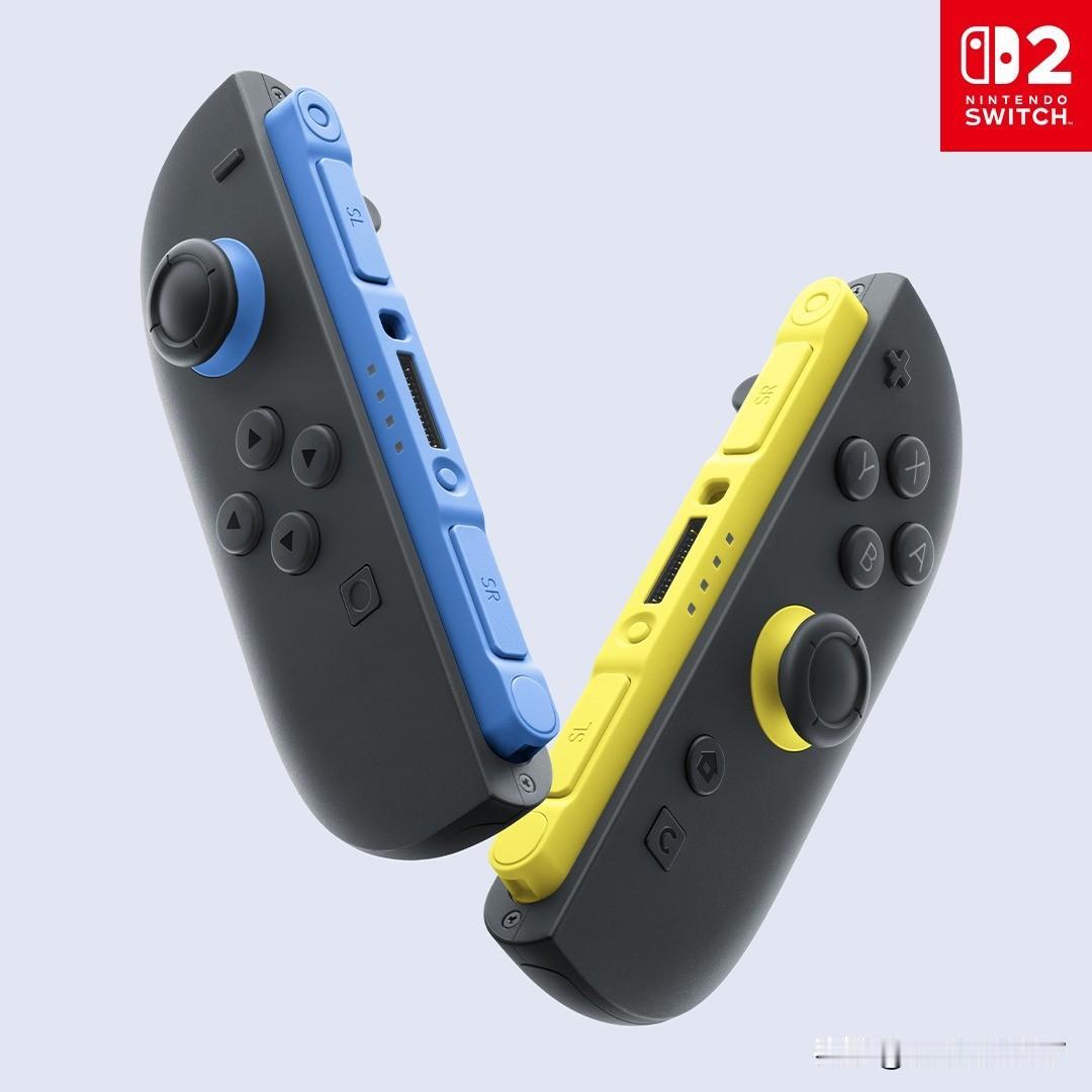 【switch2新手柄配色来了！】任天堂在直面会上宣布，将推出Joy-Con2