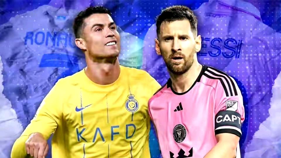 你什么球王，我什么球王？同样是球王，一脚停球就是天壤之别。梅西停球，球像被施了