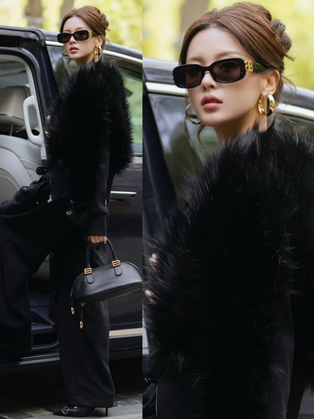 巴黎是杨超越家时装线下最权威的建模脸来了，生图也是超越许多人无死角的美…