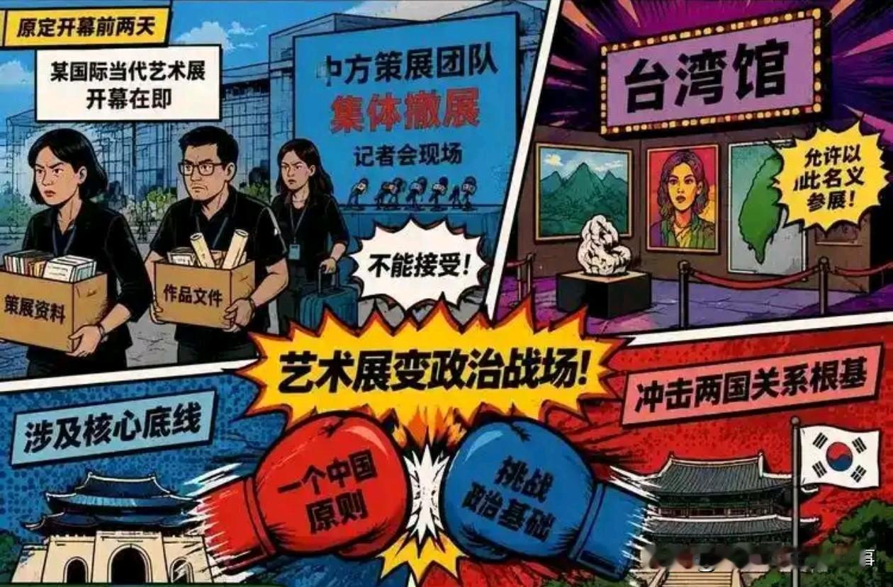 韩国光州展会把台湾馆放了进来，虽然光州市长道歉了，但是我觉得远远不够。而且我的