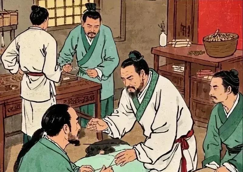 东汉末年，一位公子得了风湿病，连下床的力气都没有，整天瘫卧在床上。被派去取药的小