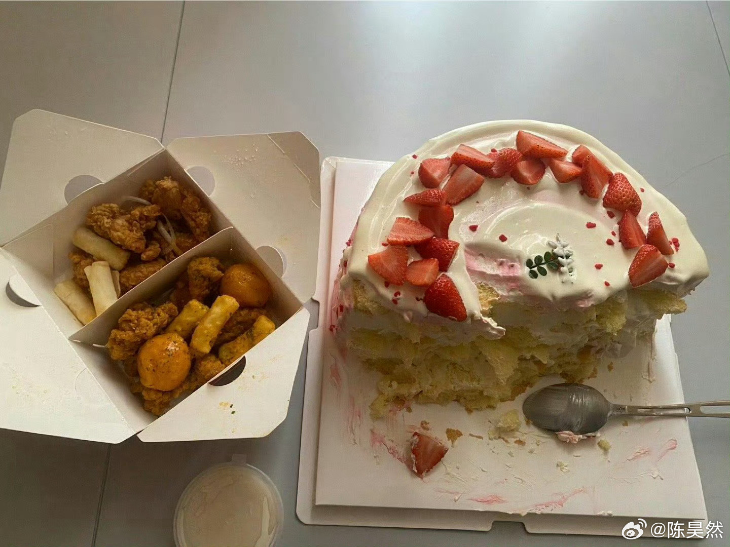 一个人吃完十寸蛋糕是什么水平​​​