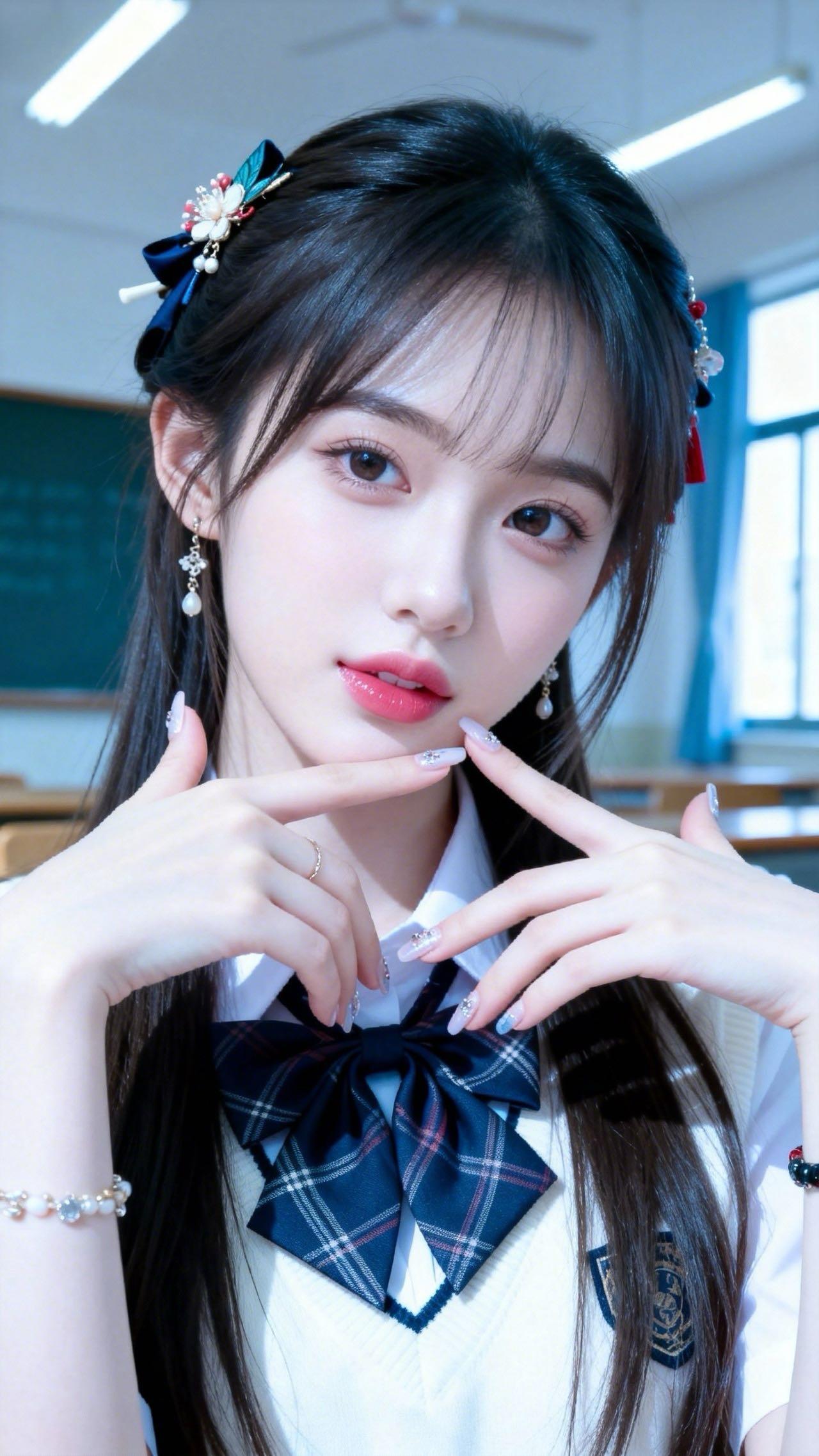 高清壁纸美女的魅力能有多大？爱拍照的女生到底有多迷人呢?你不买苹果手机的原