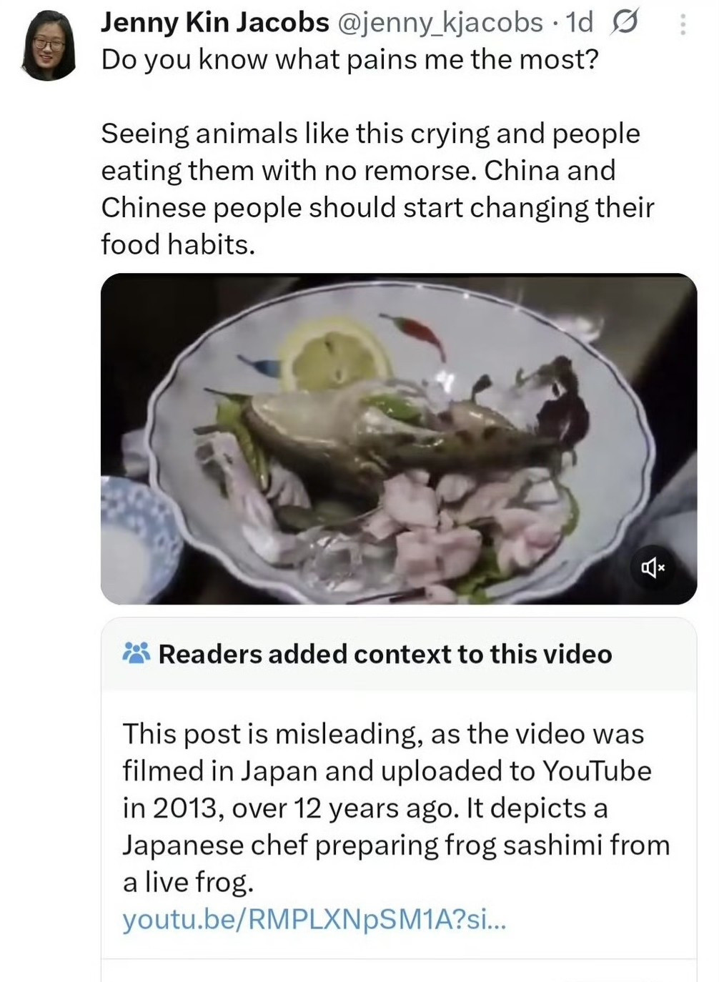 西方动保女的双标嘴脸---真是气死人了！有个华裔动保女在