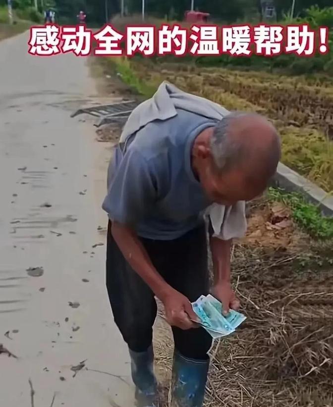 这个女子火遍全网！”广东湛江，女子开车路过一片稻田，看到一个驼背老人吃力的收割稻
