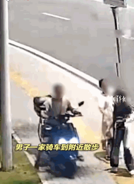 一个被窝睡出了两种人！浙江台州，一男子正带着家人骑车散步，途中发现路边一辆车上的