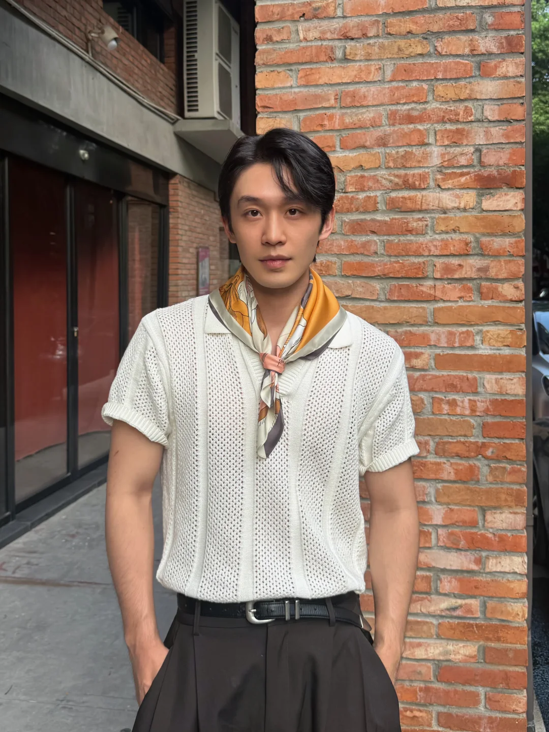 丝巾是男人的时尚单品