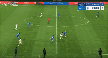 上海申花盖伊传中，拉唐推射破门！梅开二度！上海申花