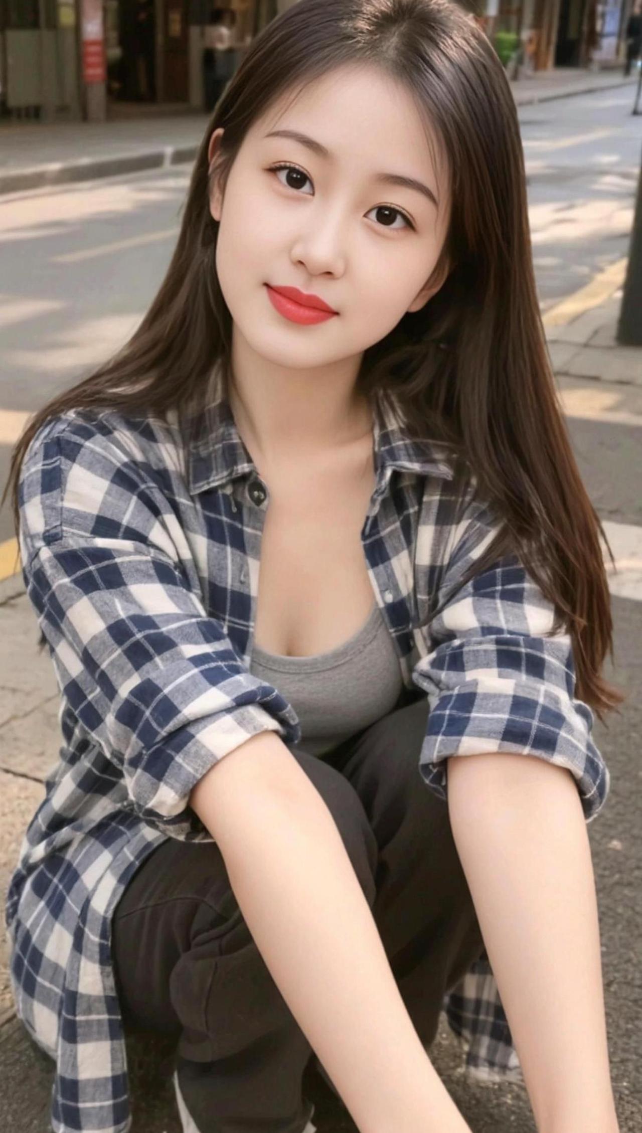 AI休闲随拍创作灵感热门甜美女孩