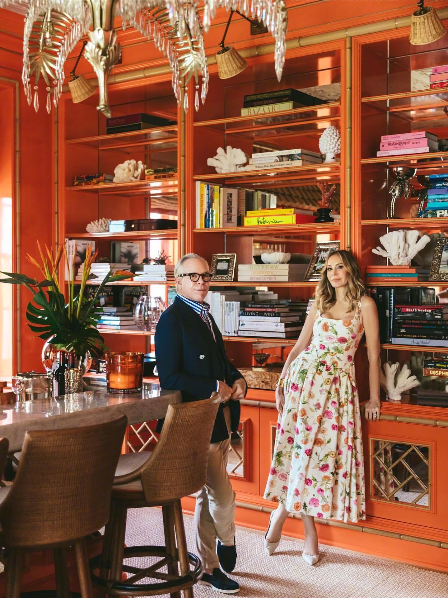 时装设计师TommyHilfiger和妻子DeeHilfiger的家，