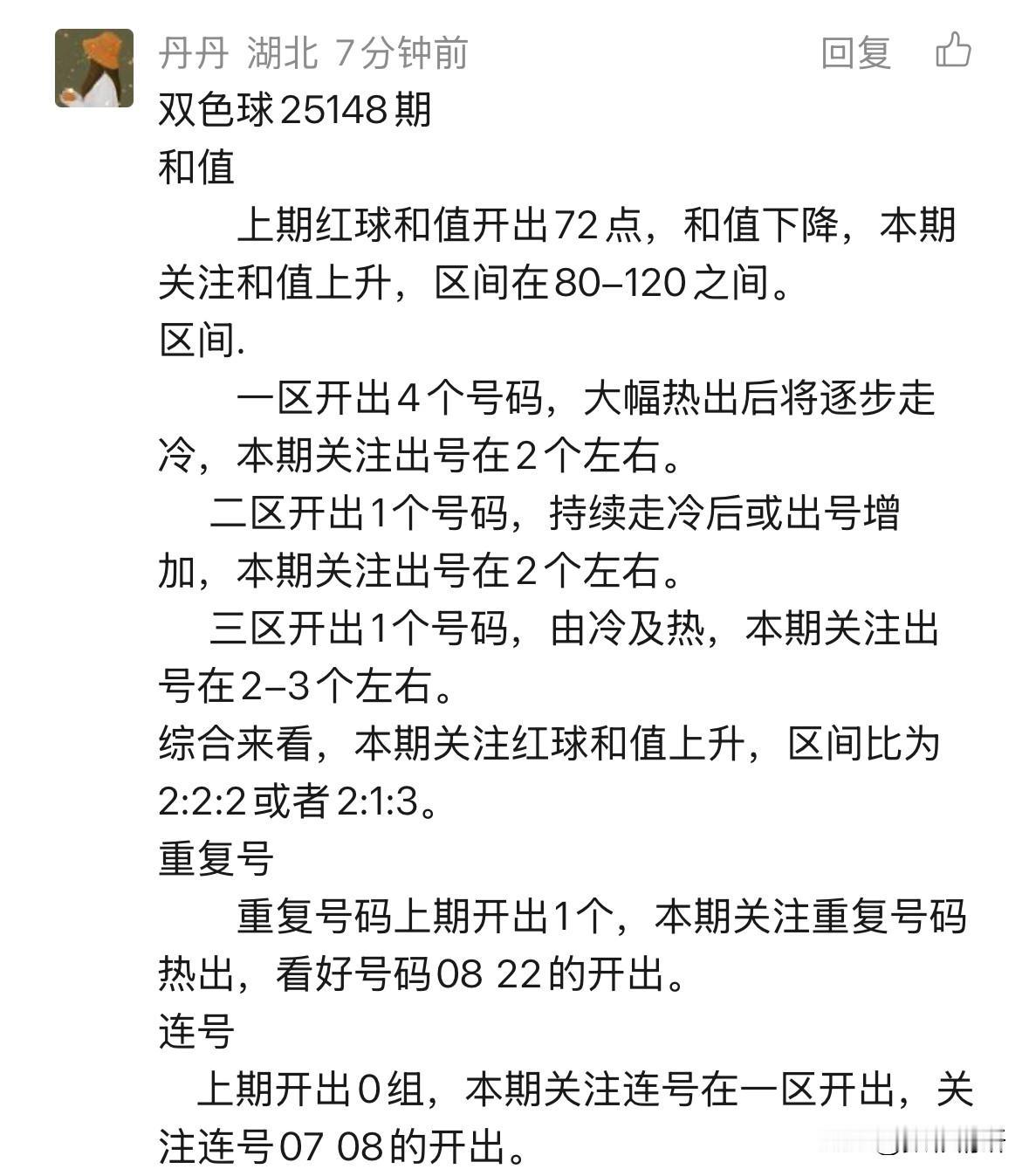 湖北辛丹丹携精选号码重磅来袭！本期红球16+4大底诚意奉上，6+2精选组合新鲜出