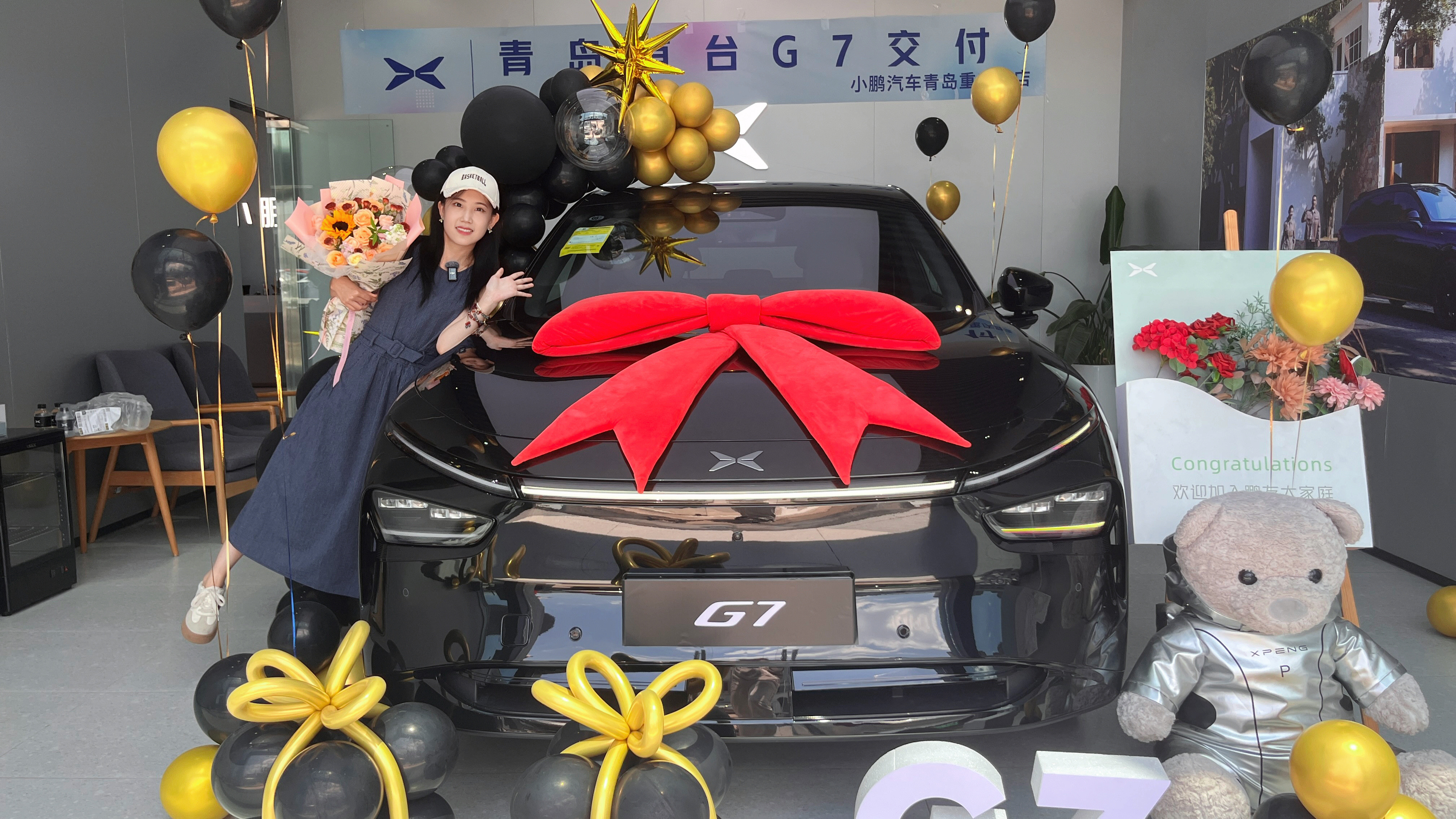 青岛首台小鹏G7提车，跟一起，好看吗？[doge]​​​