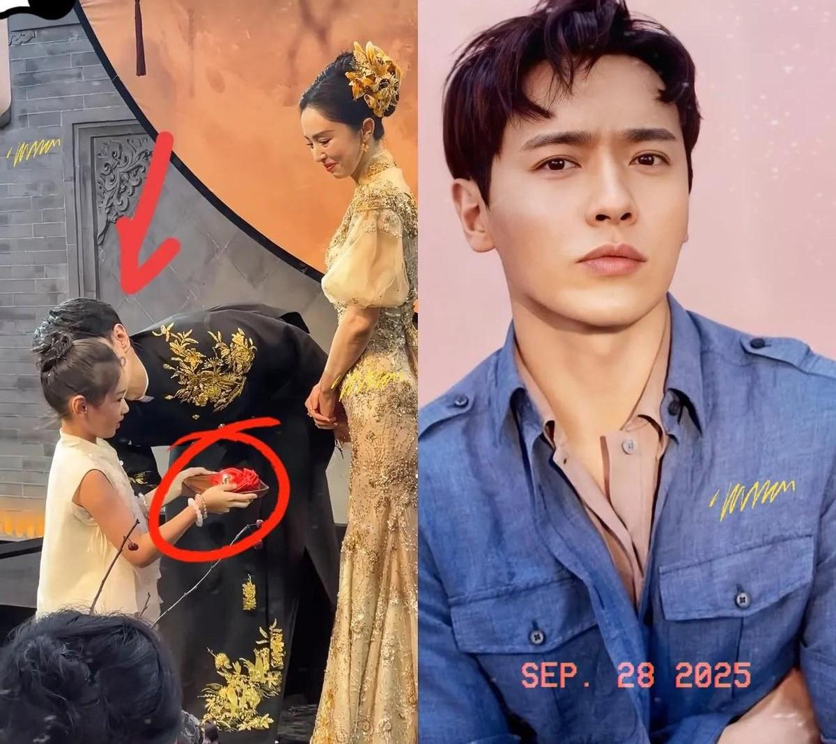 董璇再婚，婚礼上一张继父张维伊亲吻9岁女儿“小酒窝”的照片，直接点燃了火药桶。
