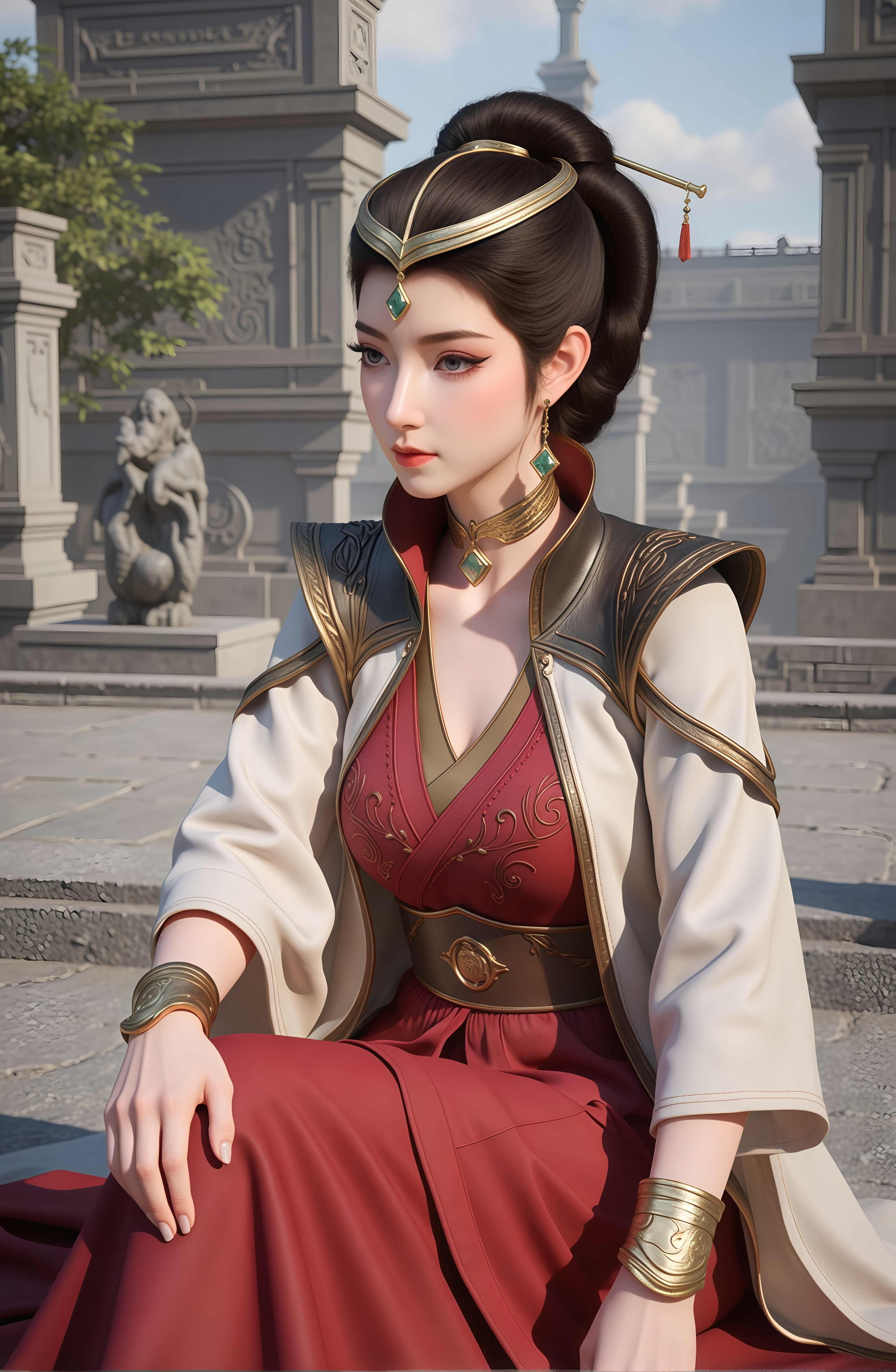 国漫《凡人修仙传》温夫人壁纸：凌玉灵的小姨，风华绝代！