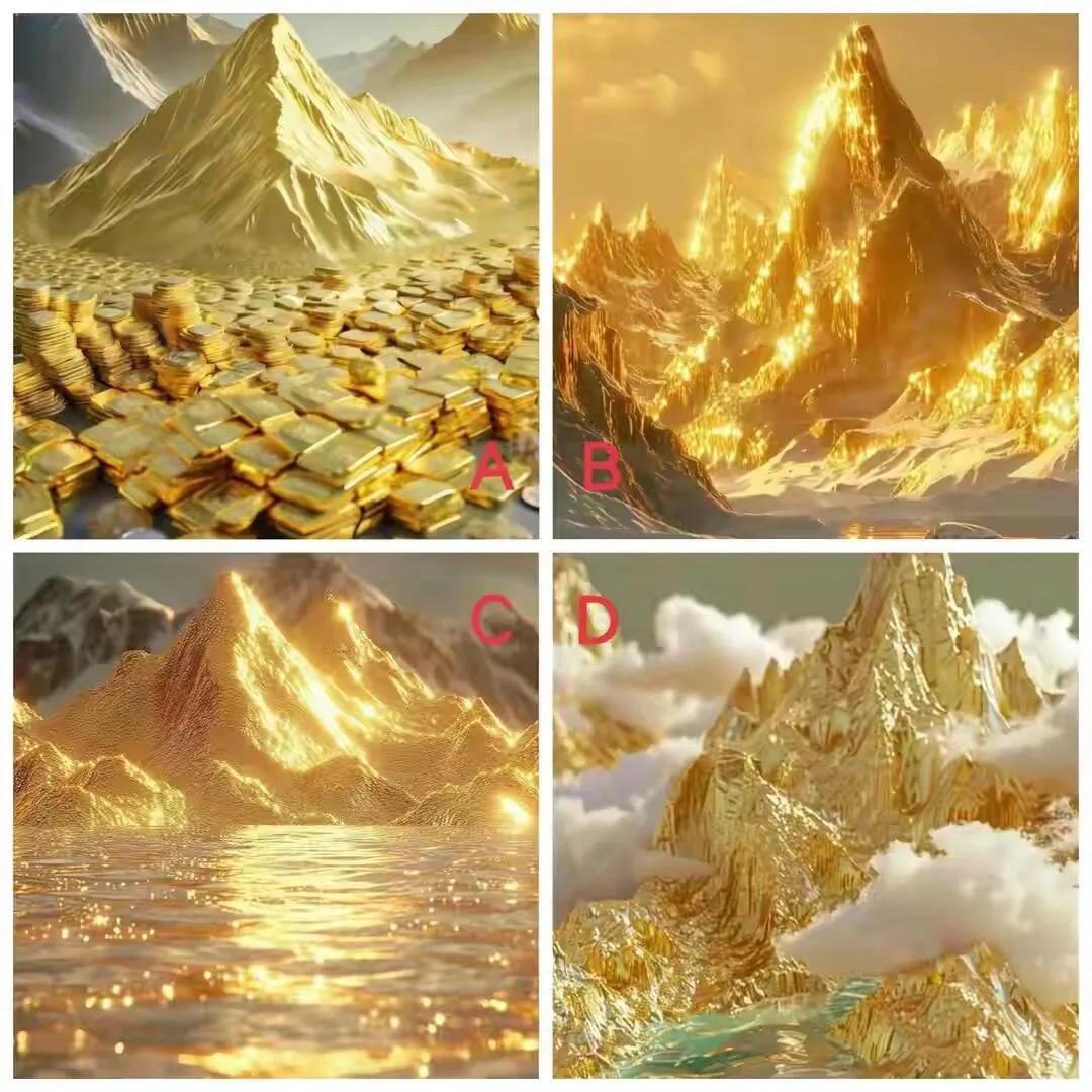 测你这辈子靠什么发家致富？很准呦！用自己的直觉选择一座金山？？金山银山⛰️