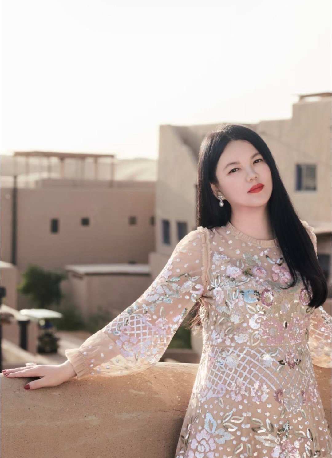 李湘现身宁夏度假，太胖穿啥都不好看​​​