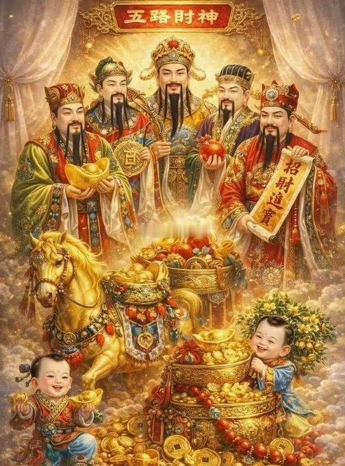 下半年关键词就是：“发”！财神爷喜欢赞美他的人，赞美财神爷爷，财神爷爷请多多赐财