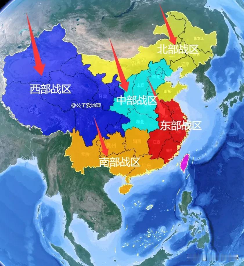 中国人民解放军五大战区于2016年2月1日调整组建。其中，东部战区辖区包括江苏省