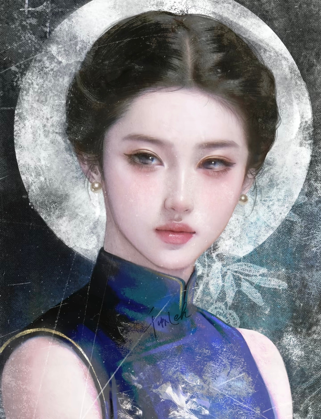 眼睛画的太传神了吧！菩提本无树，明镜亦非台。本来无一物，何处惹尘埃。​​​