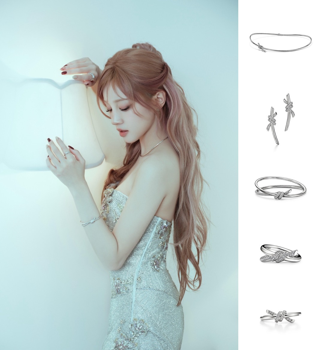 歌手宋雨琦今日助阵汪苏泷巡演造型图集，身着INESDISANTO钻饰串珠刺绣