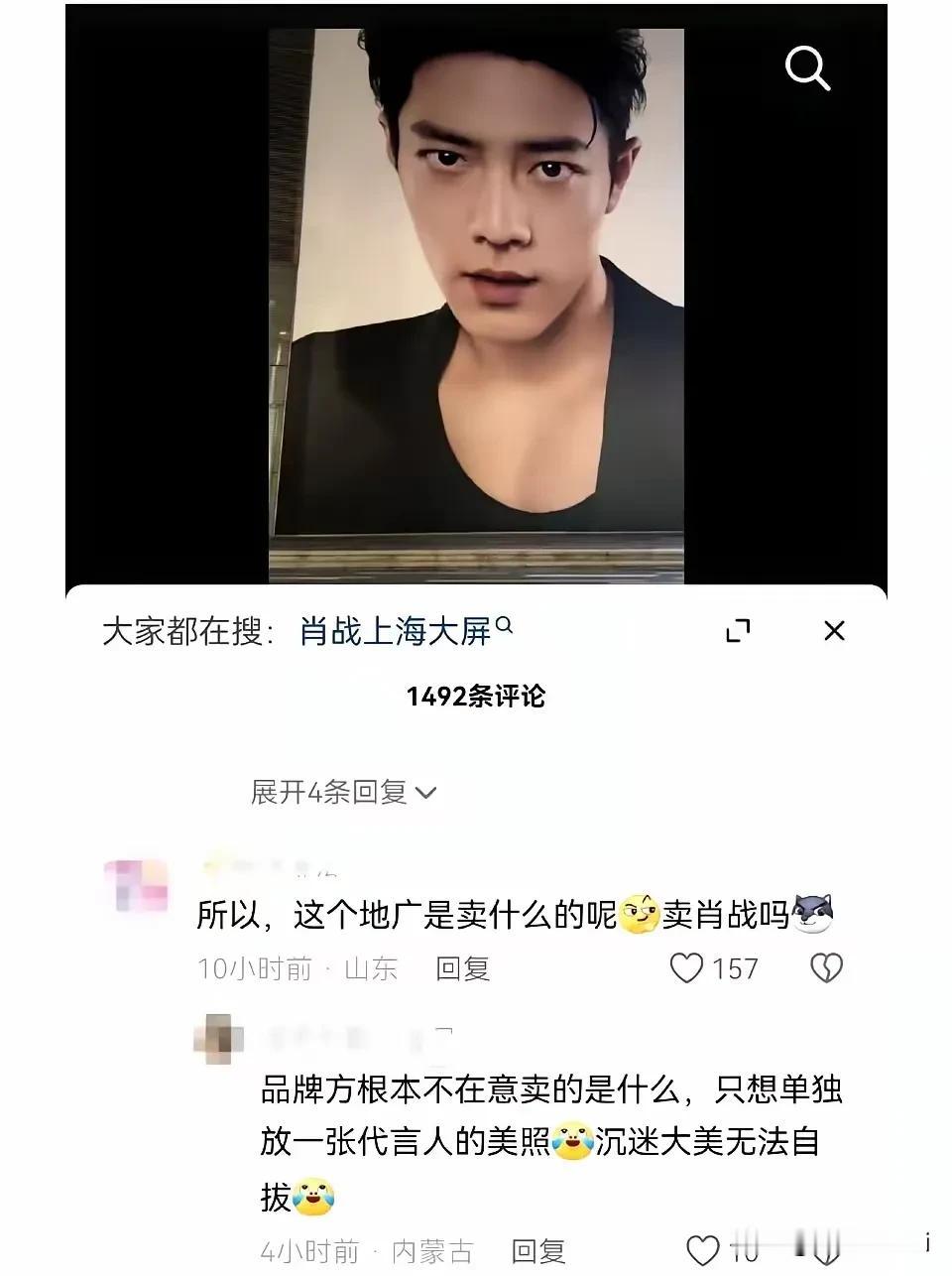 嗯，这个角度合影是真好看，像躺在肖战怀里，品牌太懂怎么炫耀代言人了