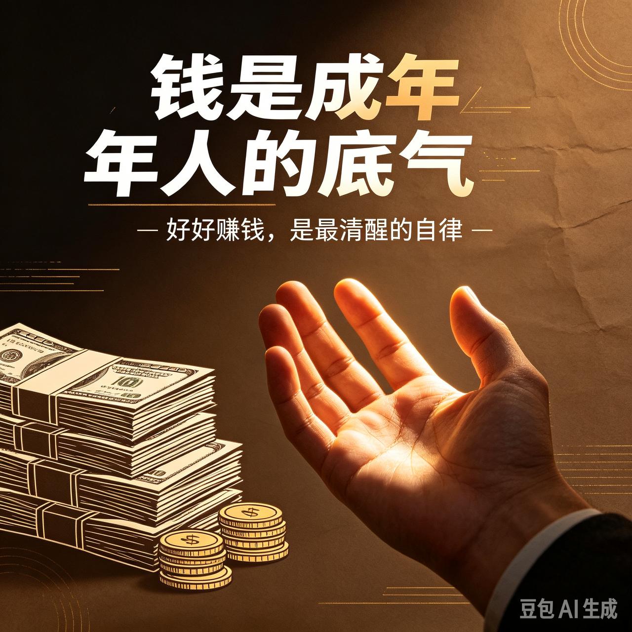 一段醍醐灌顶的话：你的思维决定了你的财富水平。改变思维方式，才能突破财富的限制。