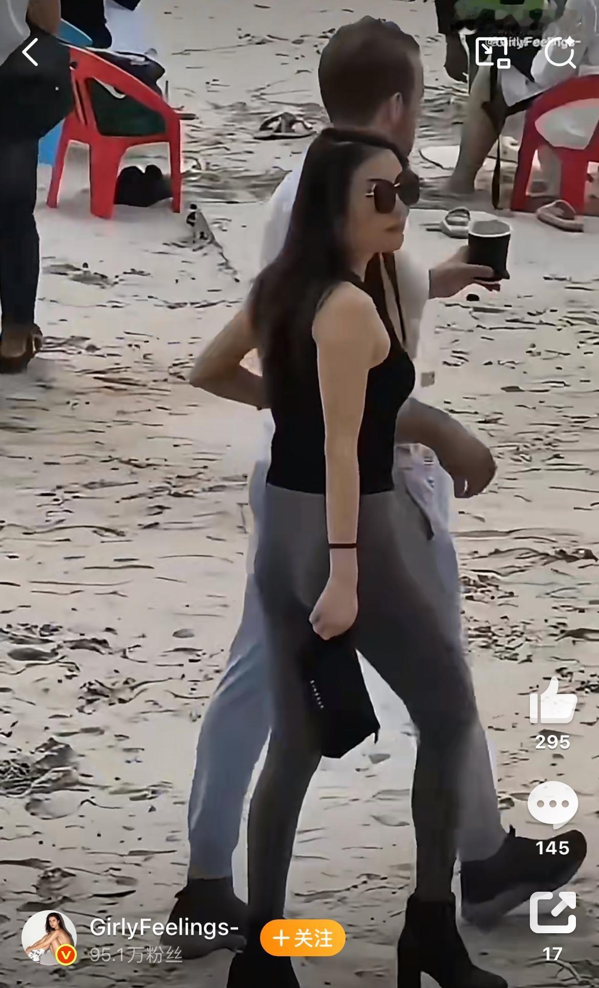 据说这就是三亚的浪漫海滩，中女配外男，俨然成风。男人是外国人，有帅的，也有不帅的