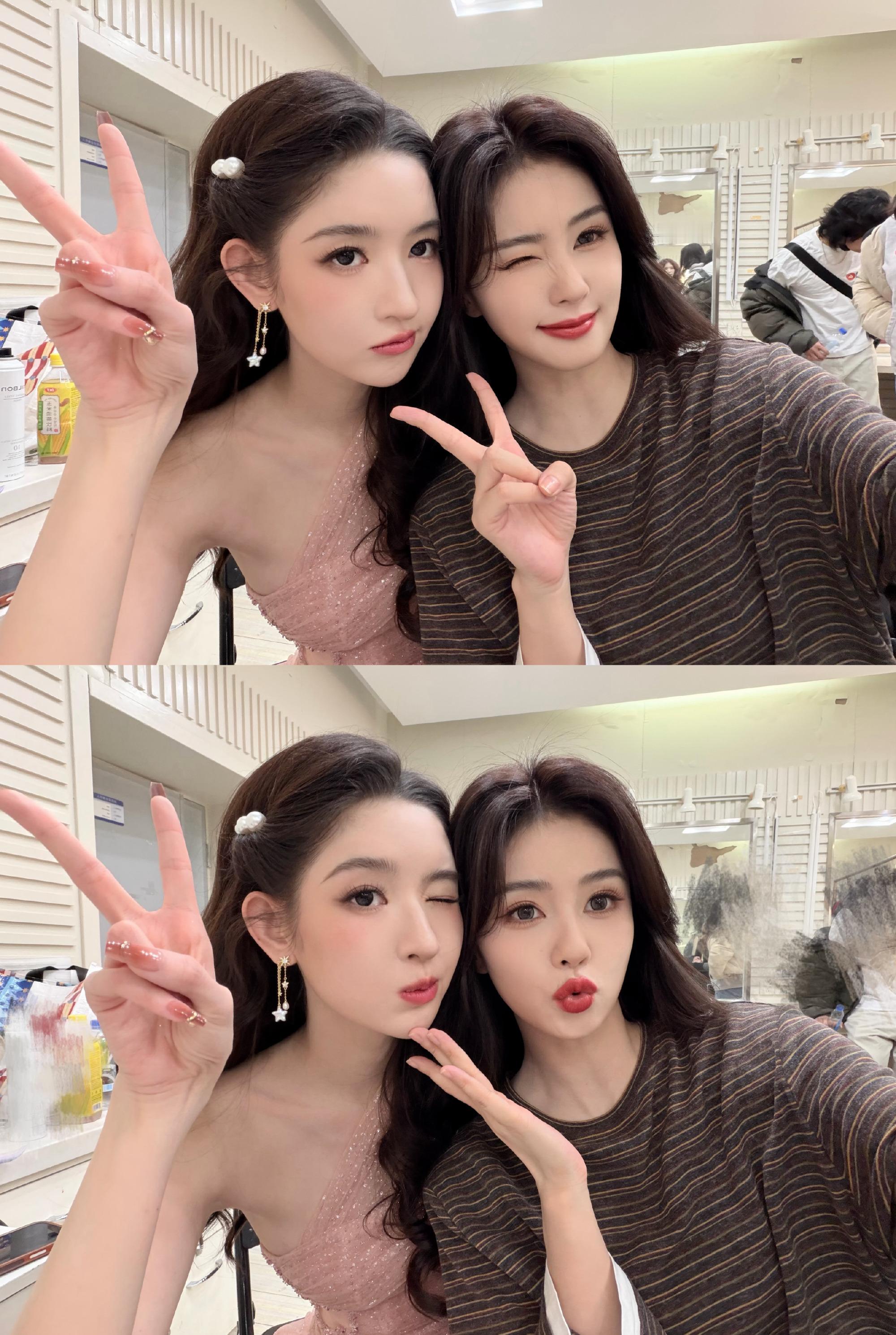 王玉雯晒春晚后台合影王玉雯跟好多明星合影了王姐跨年夜好幸福啊！！王玉雯