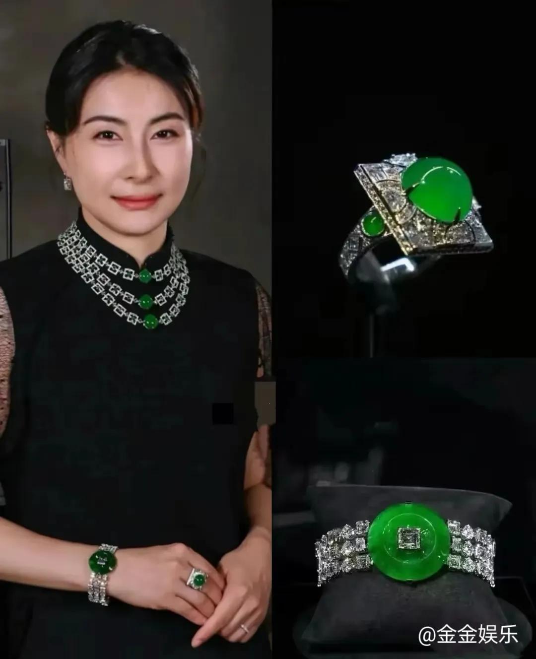 在香港贵妇圈这个星光熠熠又竞争激烈的舞台上，郭晶晶宛如一颗独特的翡翠明珠，熠熠生