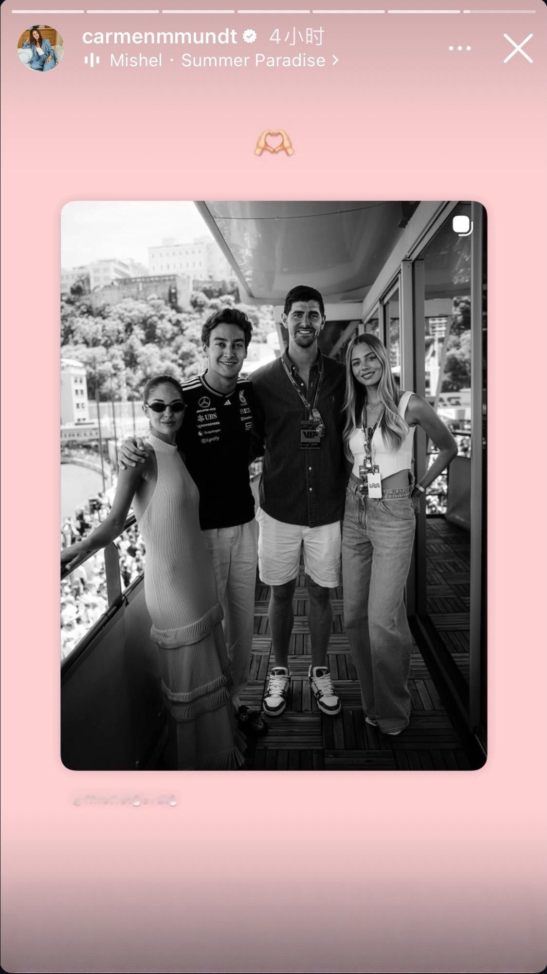 卡门转了裤袜老婆发的couple大合照🌞🏎️⚽️｜