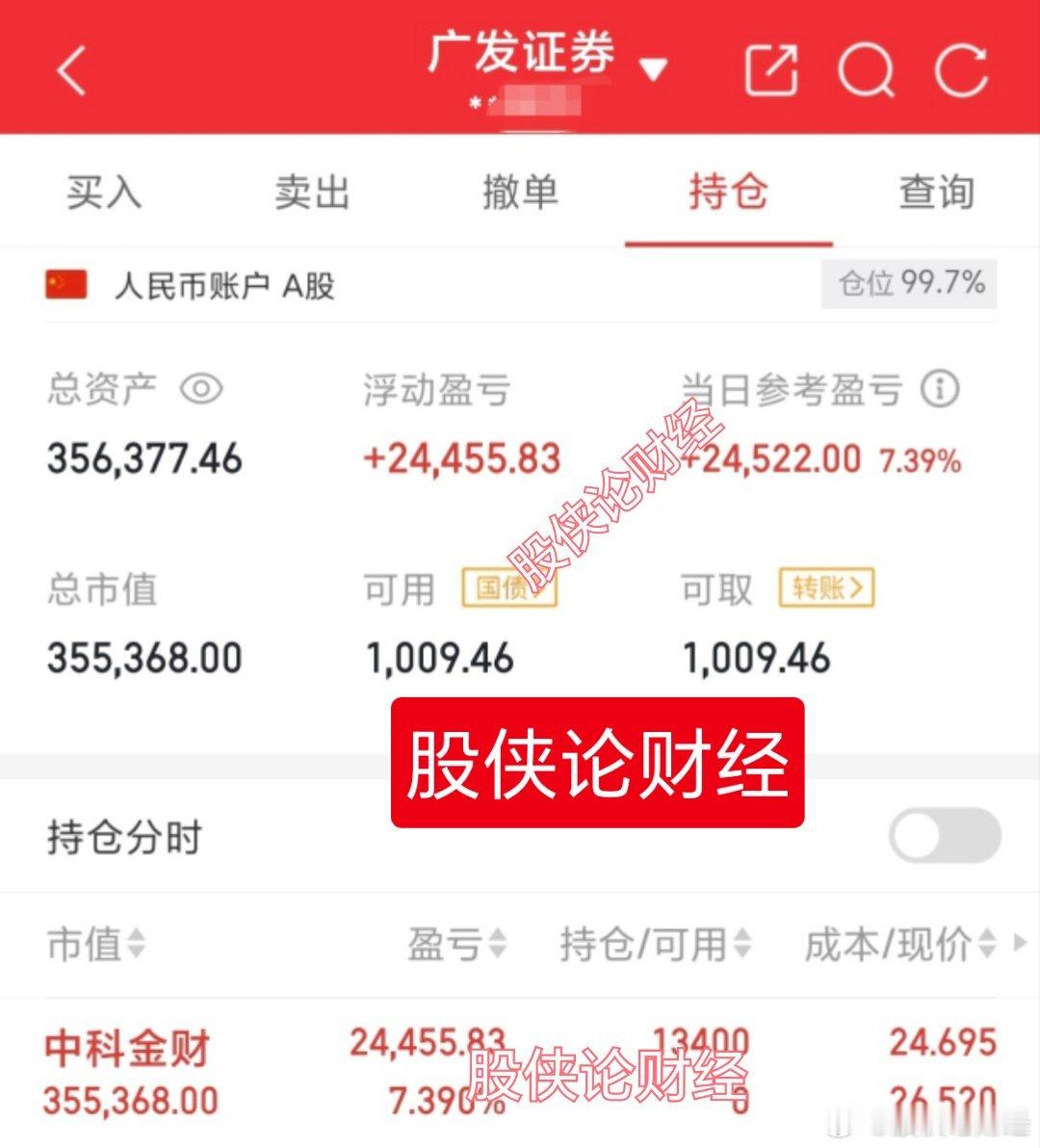 中科金财下午异动拉伸强势涨停，二进宫中科金财给力[并不简单][并不简单]30万本