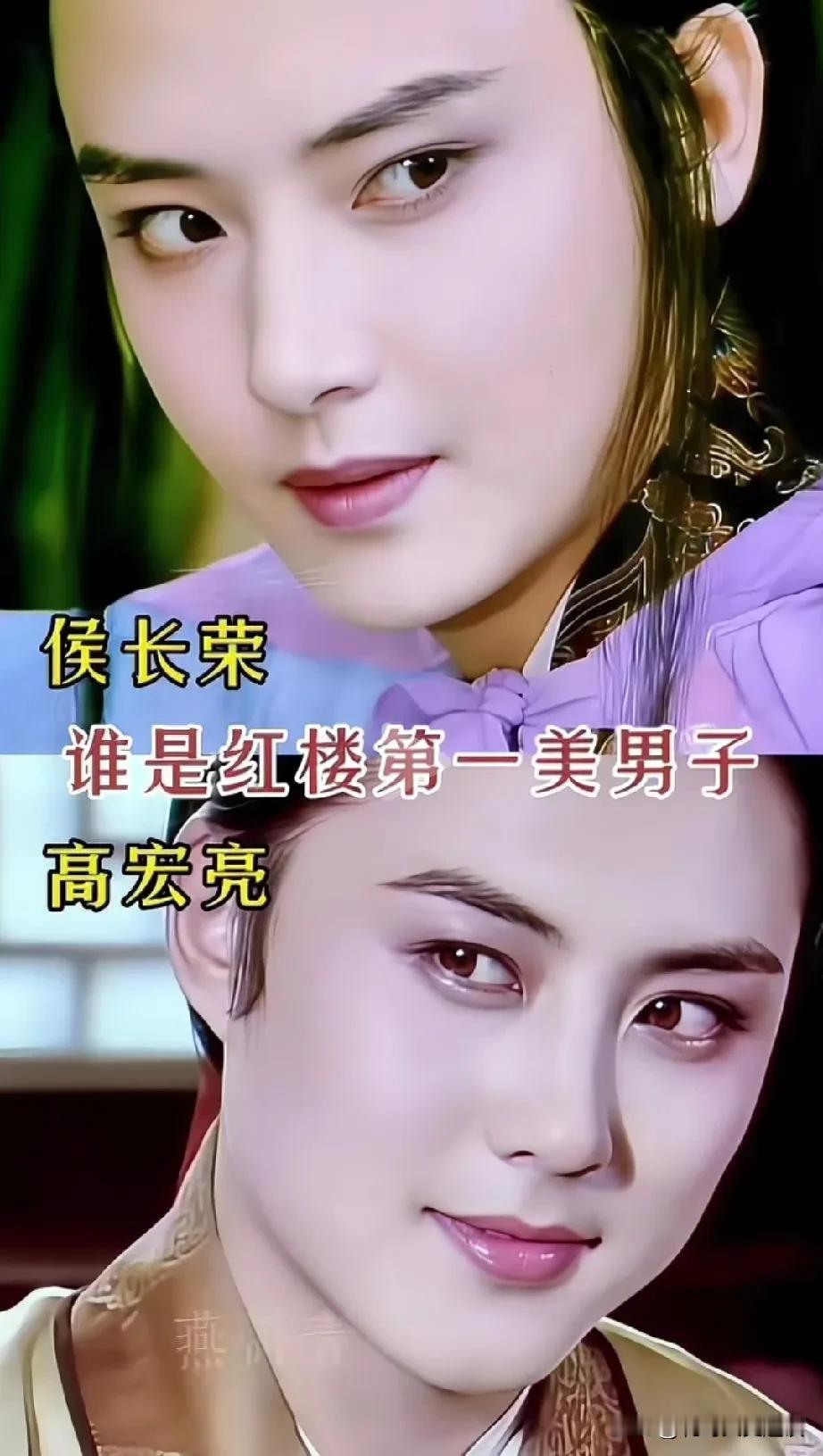 看看谁才是红楼梦第一美男子。高洪亮扮演贾琏二爷，侯长荣扮演柳湘莲和北静王爷两个角