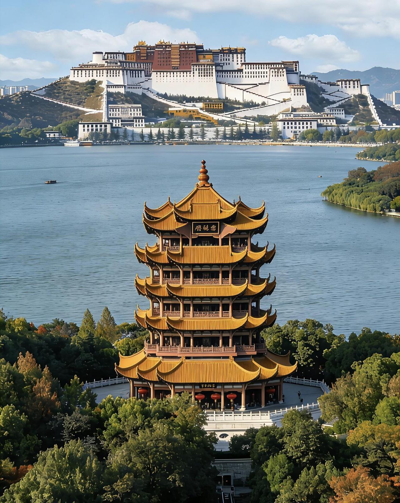 说实话，不怕武汉朋友吐槽，黄鹤楼的热闹，其实多是游客滤镜里的风景。初来武汉，我和