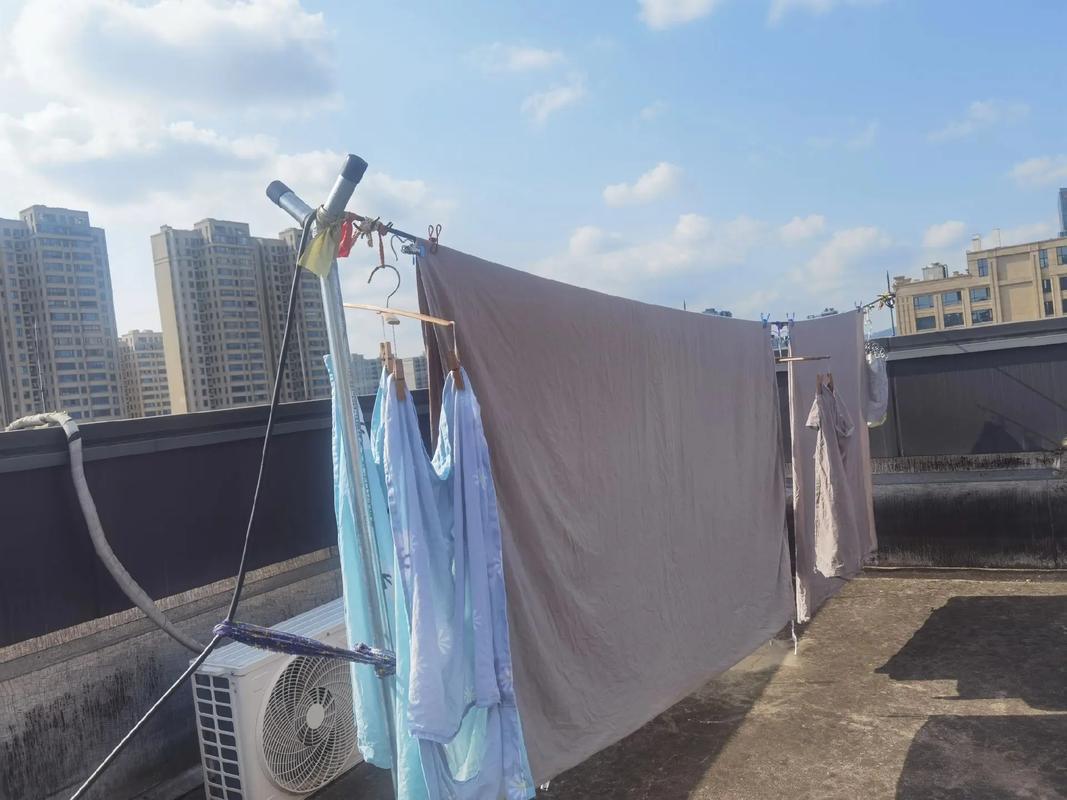 楼上住着一位退休护士，她真的太奇怪了！​别人晒被子看天气，她看紫外线指数。​不