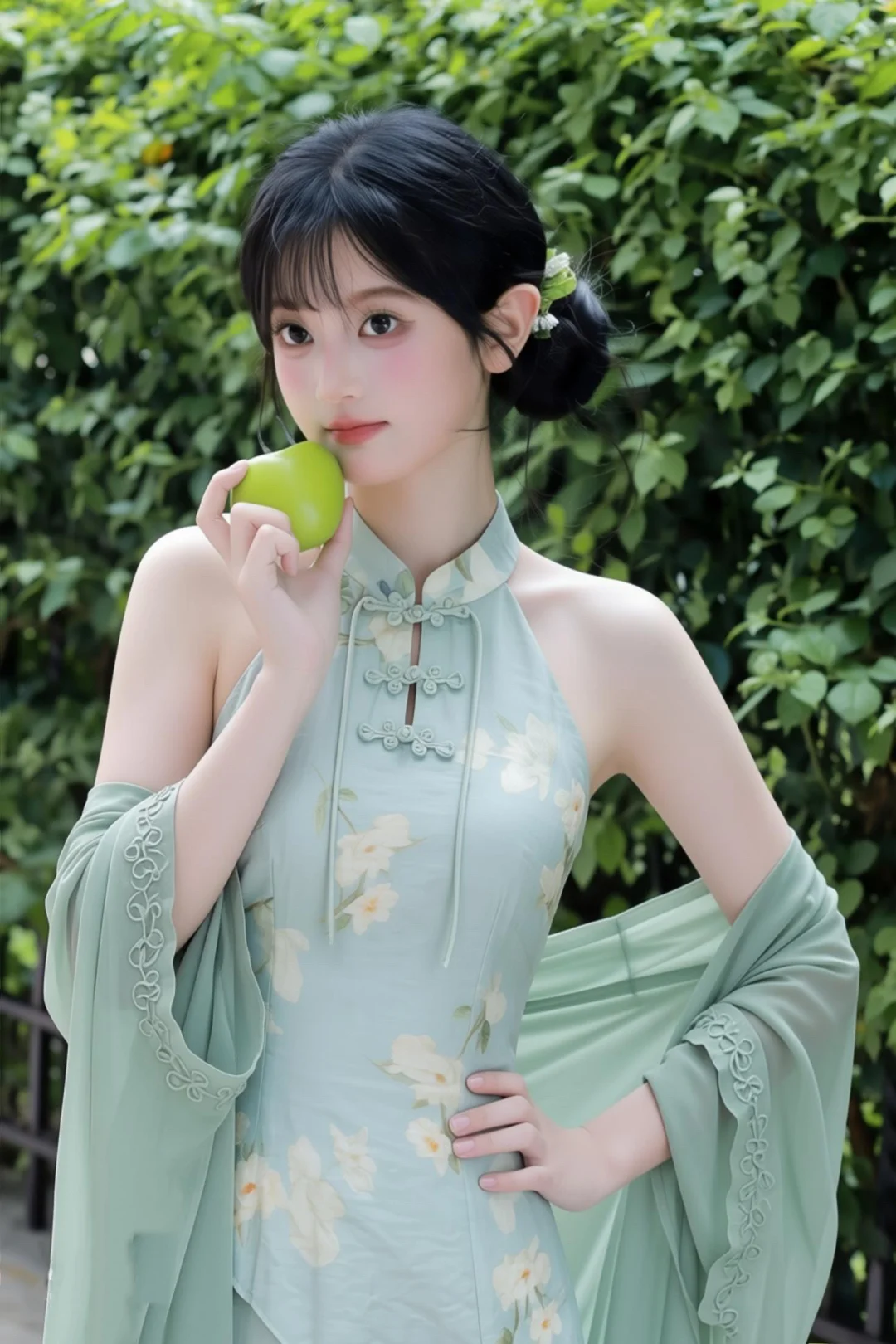 第一次穿旗袍！好开心！！