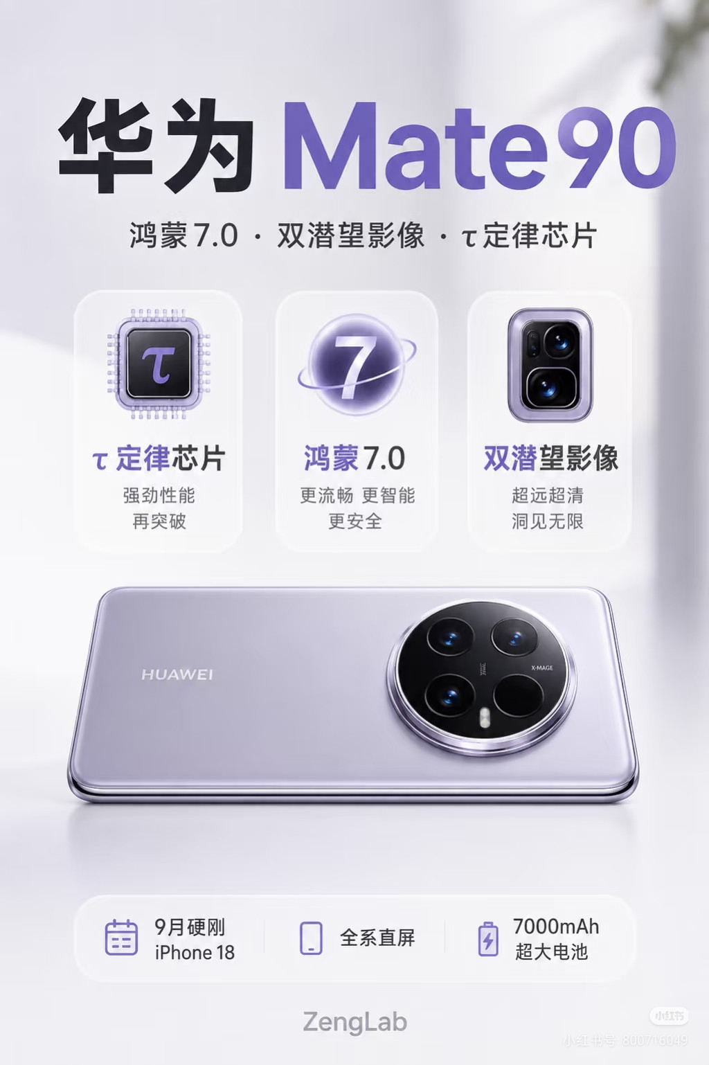 2026年9月的手机圈要炸锅啦！华为Mate90、小米18Pro系列、vivoX500、OPPOFi