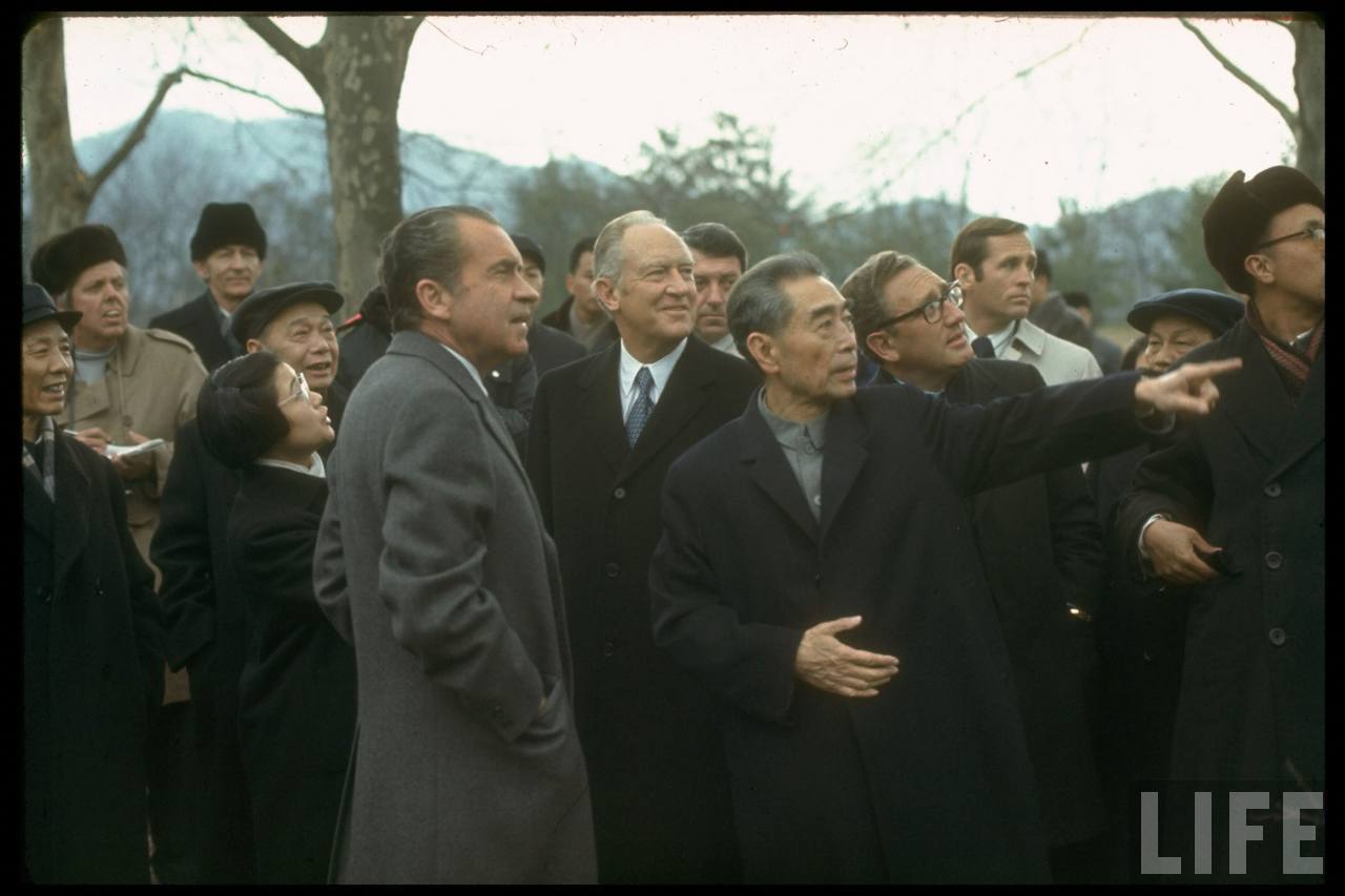 美国《LIFE》杂志摄影师JohnDominis1972年2月拍摄的尼克松访华