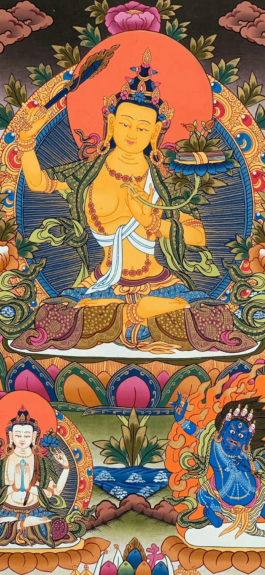 文殊菩萨壁纸刷到不要无视真的很灵🙏