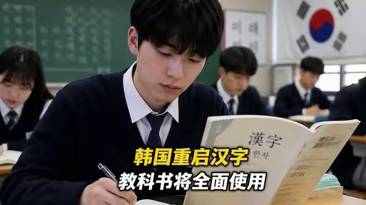 韩国可能真的要再一次重新开始学习汉字。韩国媒体报道，从2027学年起，韩国教科