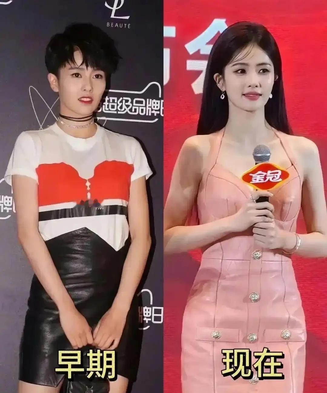 白鹿早期版本VS现在版本变了还是没变❓感觉现在长相更精致温婉了以前的我和现在的