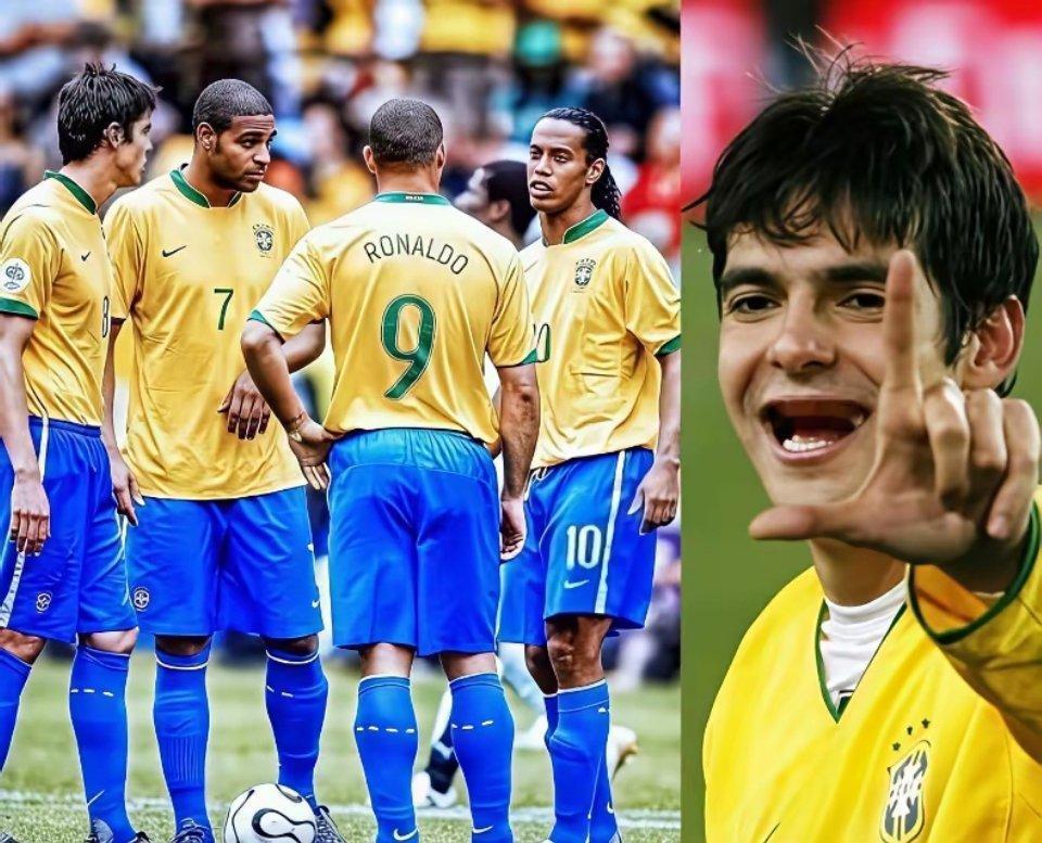 🗣️卡卡回忆：“每场比赛前，我、罗纳尔多、小罗、阿德里亚诺都会在场边站在一起