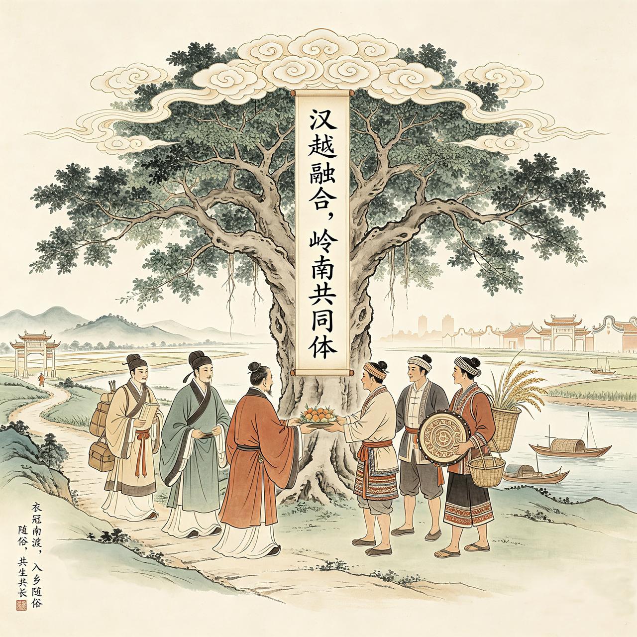珠三角本地的“广府人”，本质上是汉越民族融合的共同体，而并非是传统的宗族血缘族群