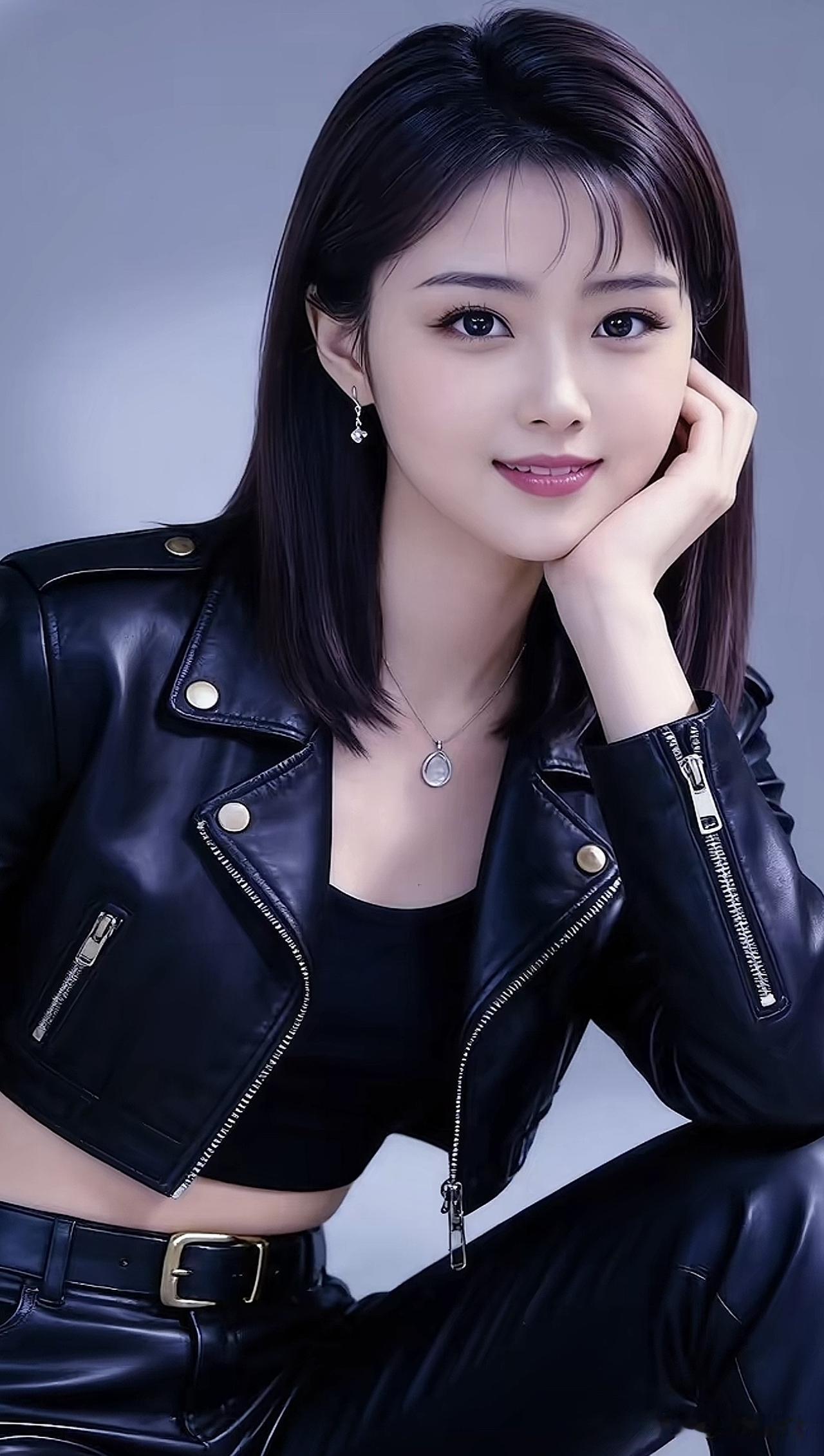 黑衣美人倚，笑靥如花绽。紫裙倚坐气质红妆女子绿裙美人气质红妆女子绿裙美人